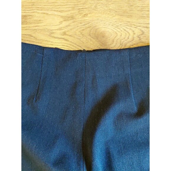 Fabrizio Gianni Stretch Denim Pants High Waist Straight Leg Blue Size 4 - Picture 8 of 8